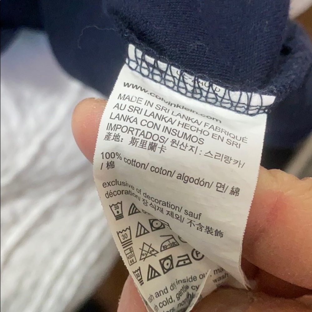 Calvin Klein Liquid Touch Navy Polo (L) - Picture 8 of 10
